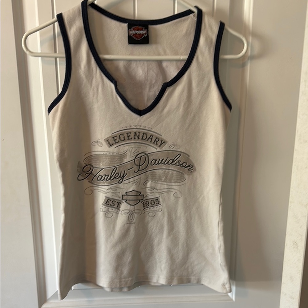 Harley-Davidson White Tank Top